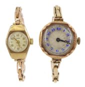 Early 20th century 9ct gold ladies wristwatch