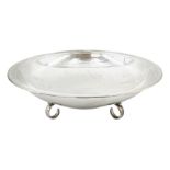 Danish silver circular bowl