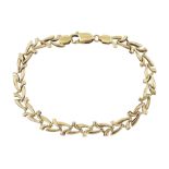 9ct gold link bracelet hallmarked