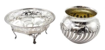 Victorian silver bowl