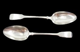 Two silver spoons