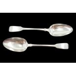 Two silver spoons