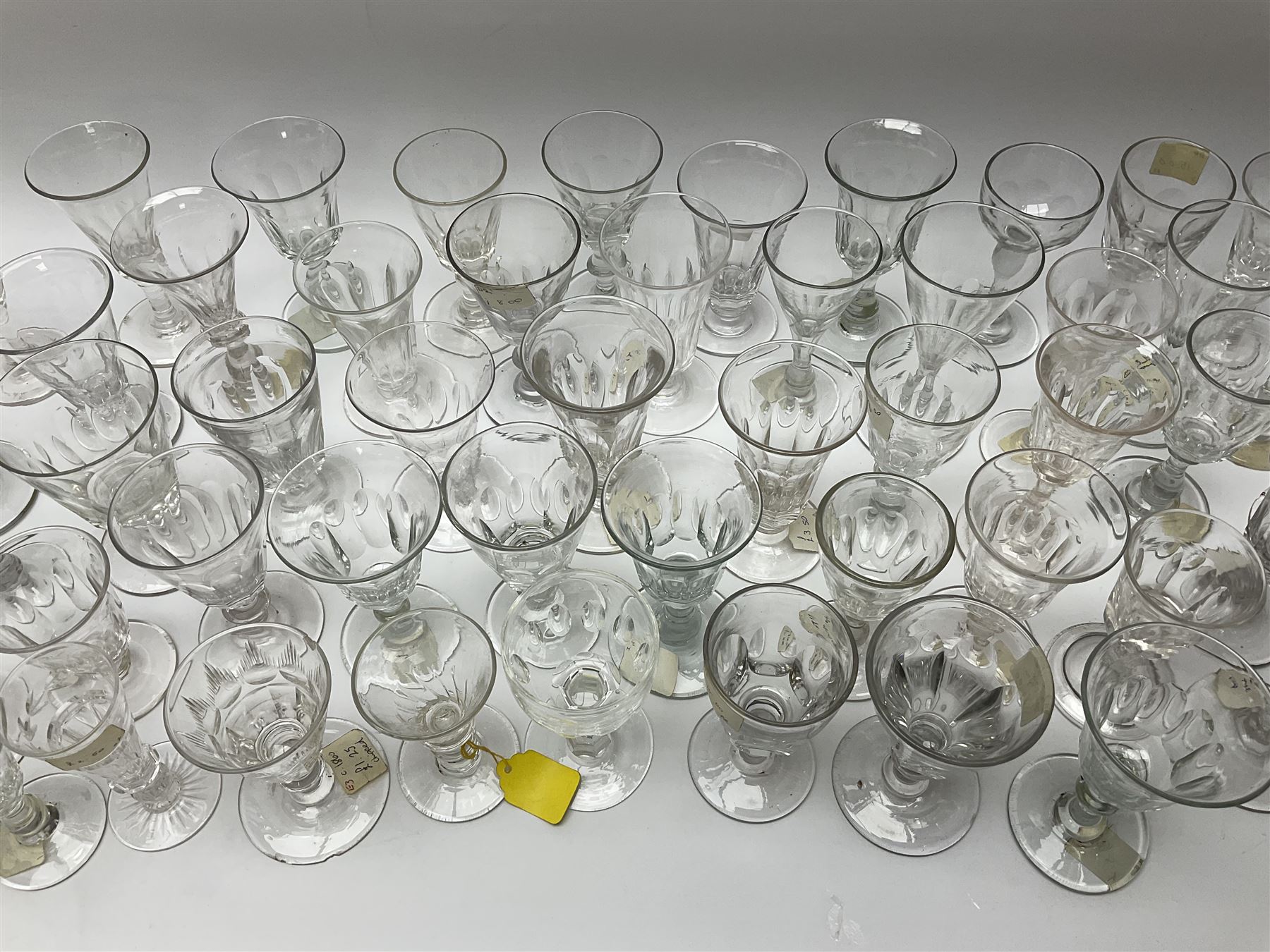 A large group of Victorian and later Victorian style drinking glasses - Image 2 of 4