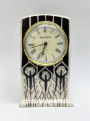 A Moorcroft mantle clock
