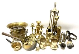 A collection of metal ware