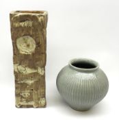 Rectangular studio pottery vase