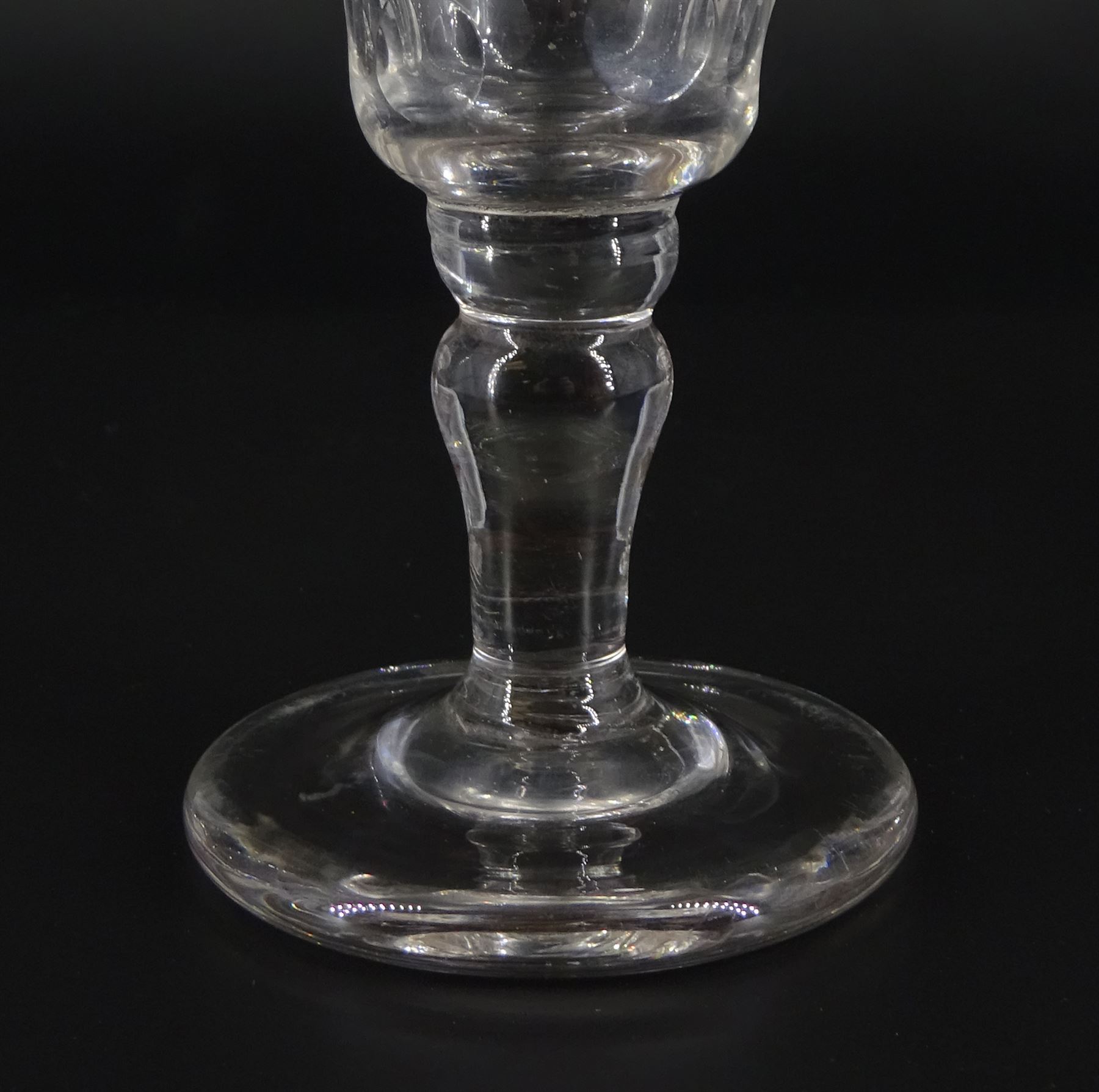 Large 19th century firing glass - Image 2 of 2