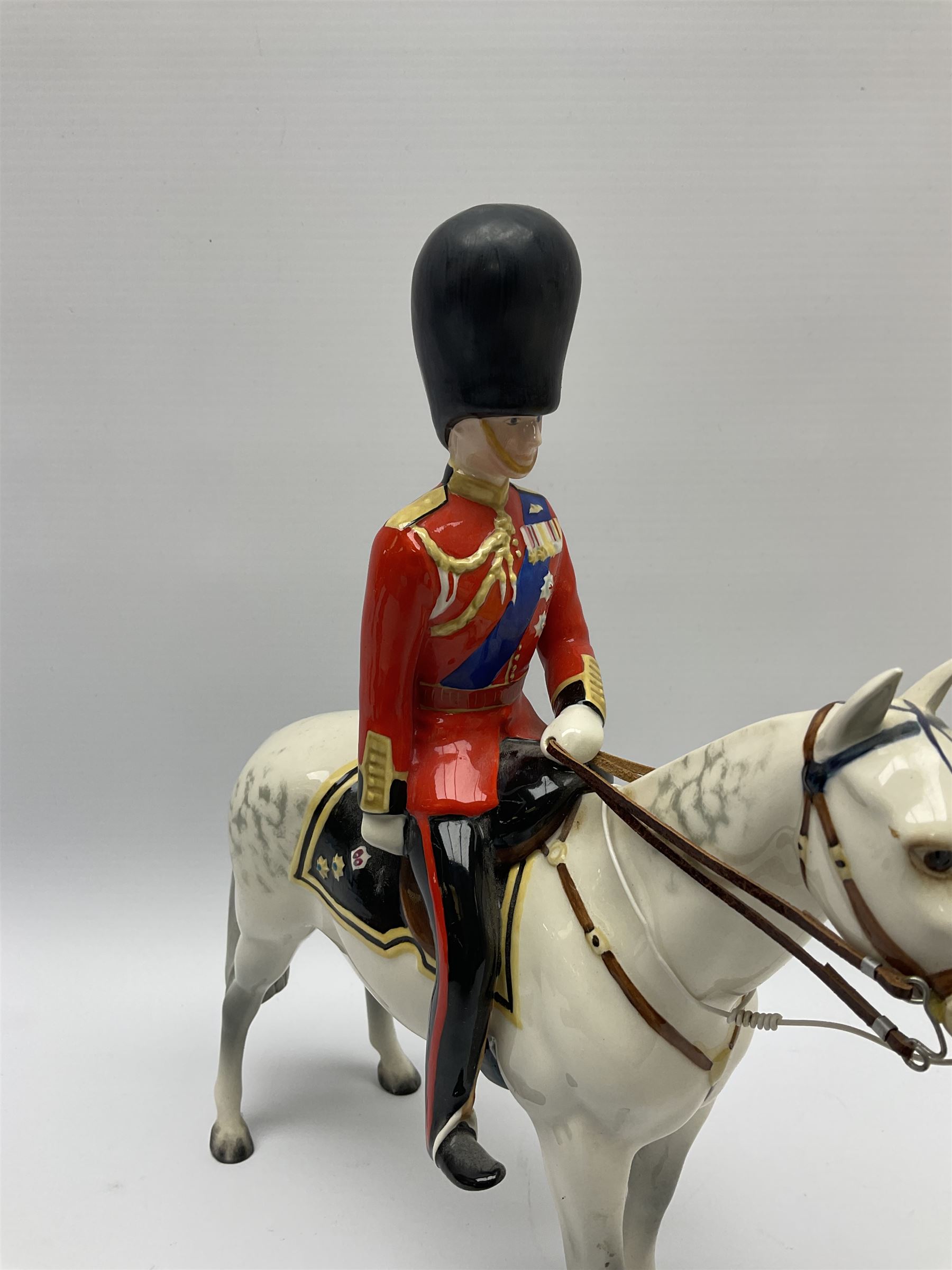 A Beswick model of H.R.H The Duke of Edinburgh mounted on Alamein at Trooping The Colour 1957 - Image 4 of 8