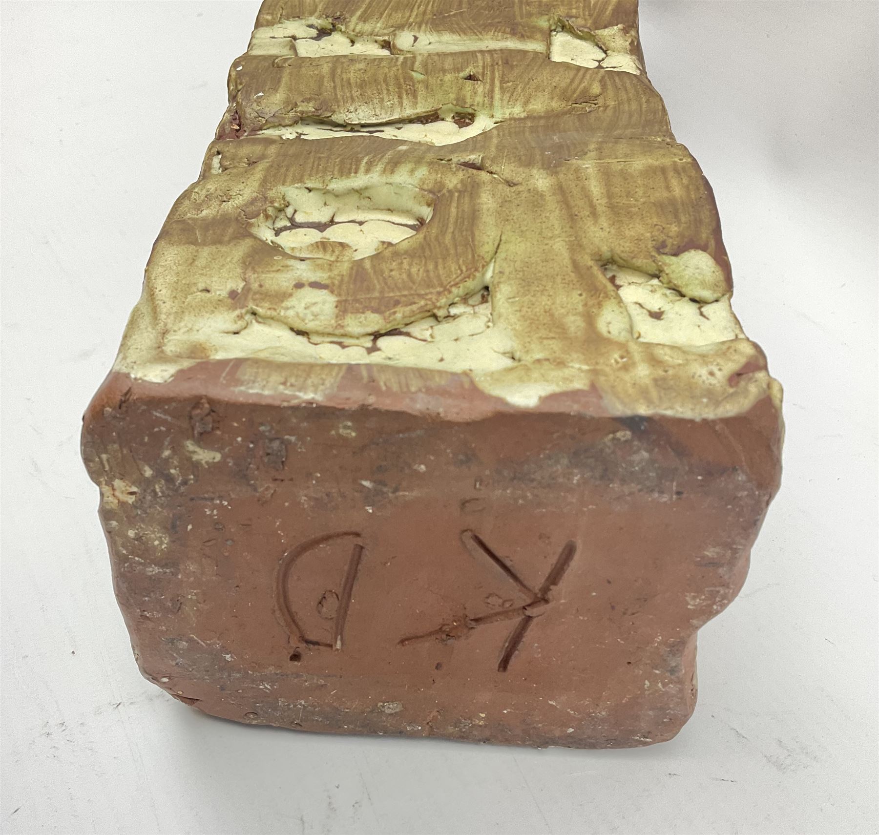 Rectangular studio pottery vase - Image 4 of 5