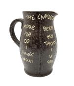 A Doulton Lambeth Slaters Patent blackjack jug