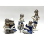 Four Bing & Grondahl figures