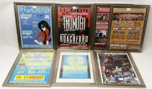 Scarborough Beached Festival - six consecutive framed posters from the years 2003-2008