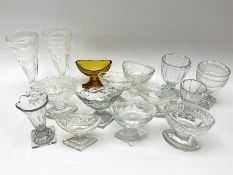 A group of 19th century drinking glasses