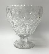 A cut glass centre piece bowl
