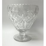 A cut glass centre piece bowl