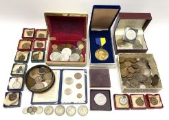 Coins and collectables including approximately 60 grams of pre 1947 Great British silver coins