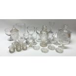 A group of 19th century and later glassware