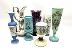 A group of mostly Victorian painted glass