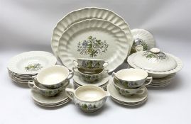 Royal Doulton dinner wares decorated in the Sutherland pattern