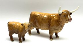 A Beswick model of Highland cow model no 1740