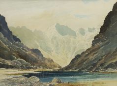 E Grieg Hall (British 20th century): Lake District Landscape