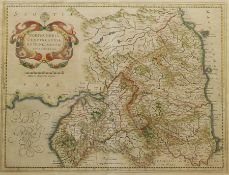 Henricus Hondius II (Dutch 1597-1651): 'Northumbria Cumberlandia et Dunelmensis Episcopatus'
