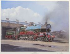 Malcolm Root (British 1950-): Great Central Locomotive 'Valour'