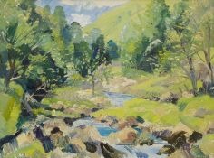 Thomas McAndrew (Northern British 1916-2002): River Landscape