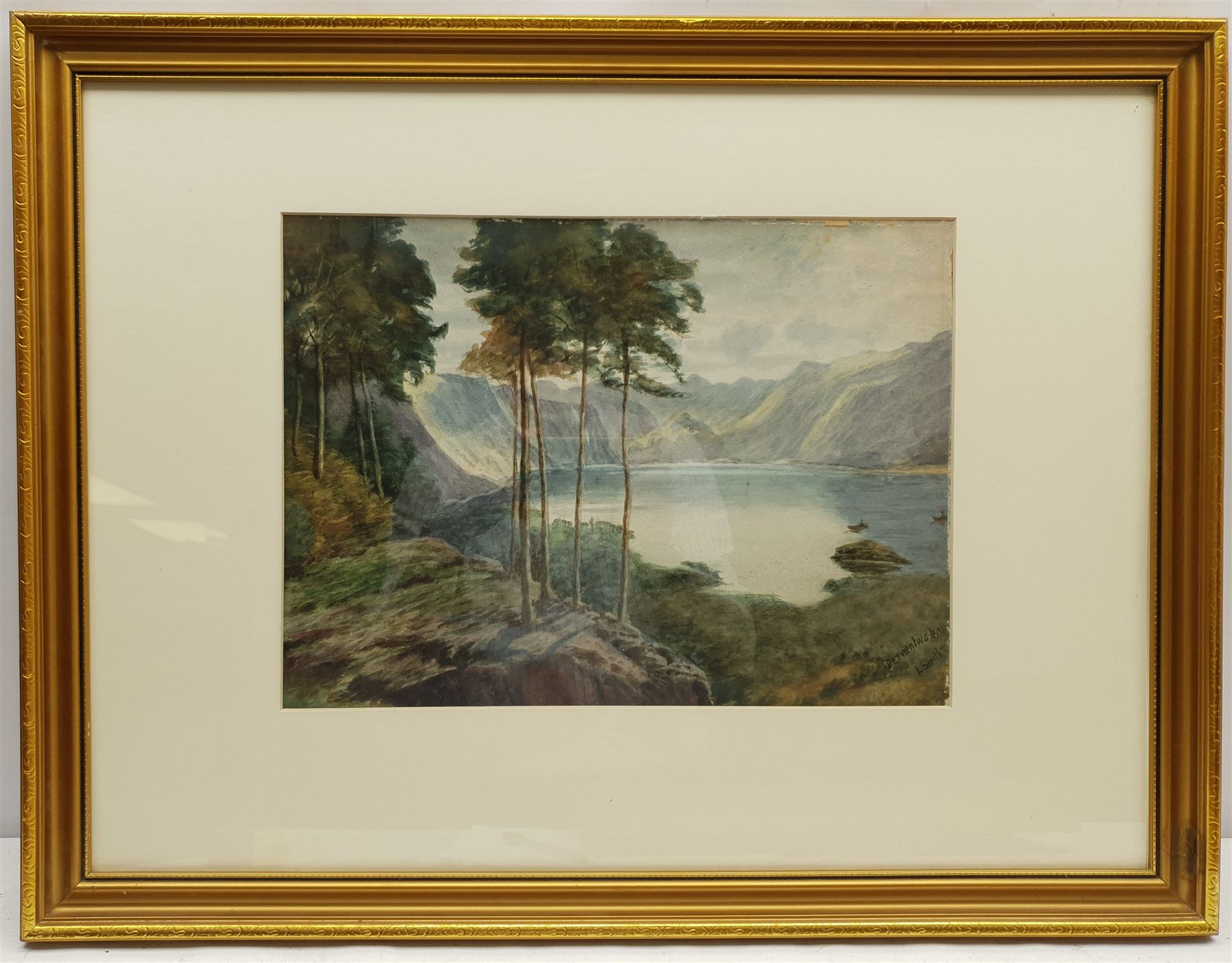 English School (19th century): Cottage by the Lake - Image 3 of 3