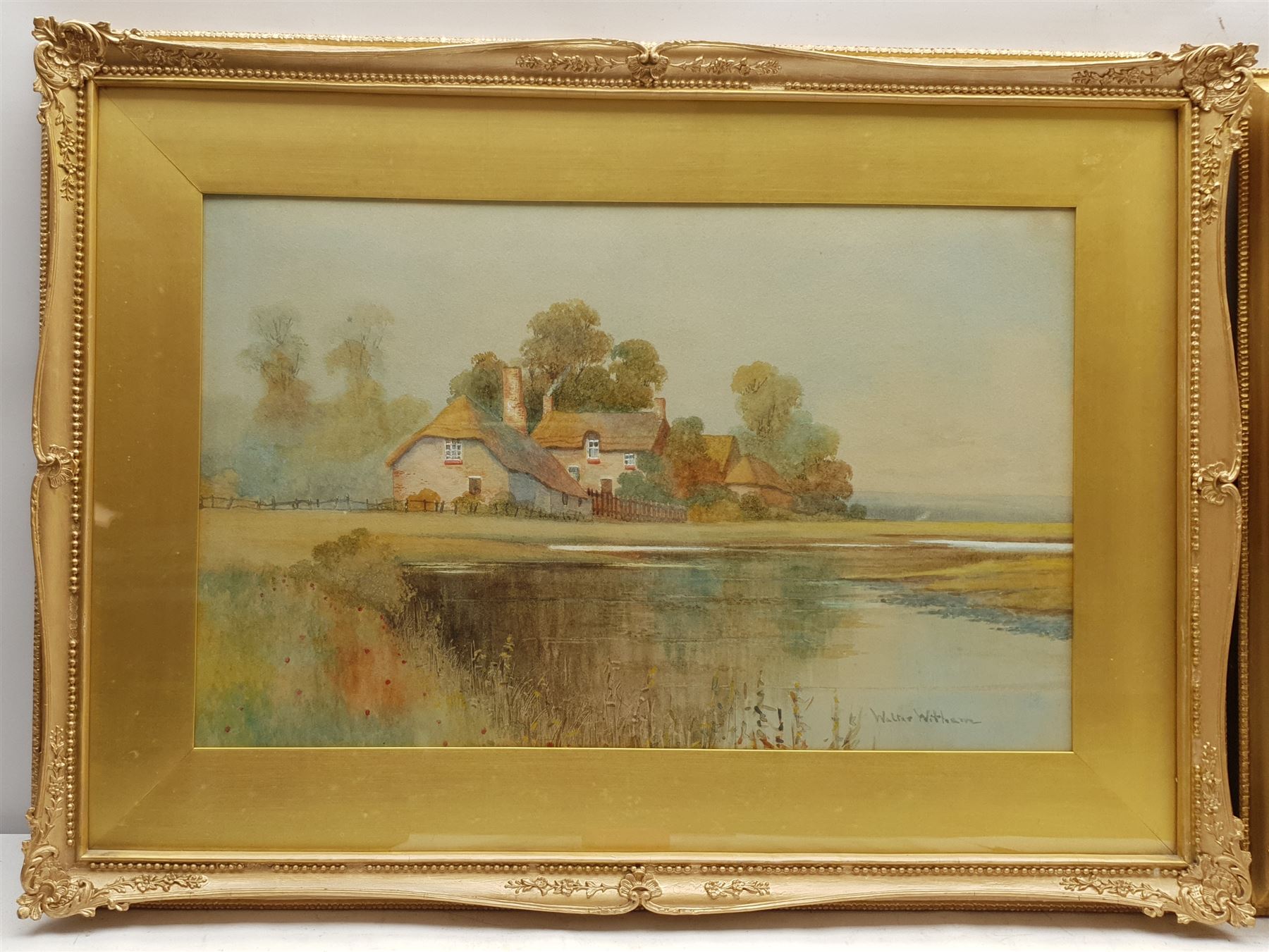 Walter Witham (British exh.1894-1896): House by the River and Coastal Landscape - Image 4 of 4