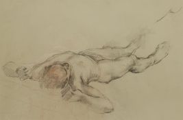 Constance Ann Parker (British 1921-2016): Reclining Nude