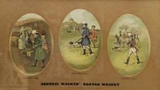 After Tom Browne (British 1870-1910): 'Coaching Shooting Hunting Skating and Curling 1820'