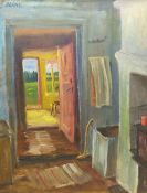 Barbro Bråne (Swedish 1925-1989): The Kitchen Door