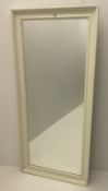 Large rectangular dressing mirror in cream finish