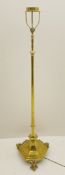 20th century brass finished floor lamp