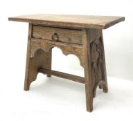 20th century oak occasional table/stool