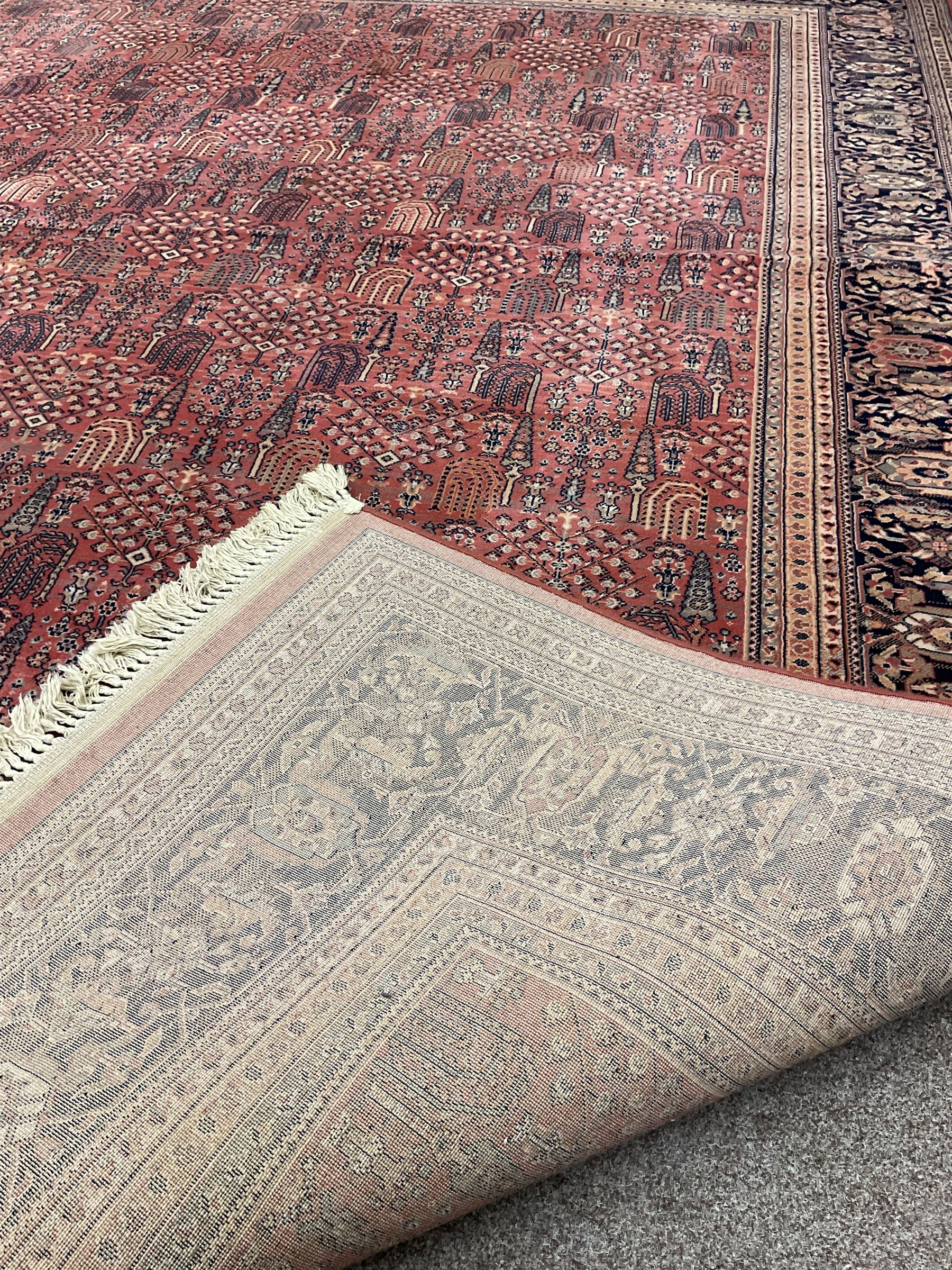 Large Persian design red ground carpet - Image 4 of 4