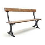 P. Watson of Thirsk cast iron framed bench