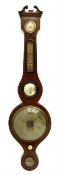 Early 19th century mahogany five dial banjo barometer by �J. Dee