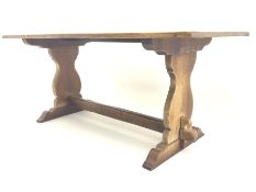 Maple & Co oak refectory style table