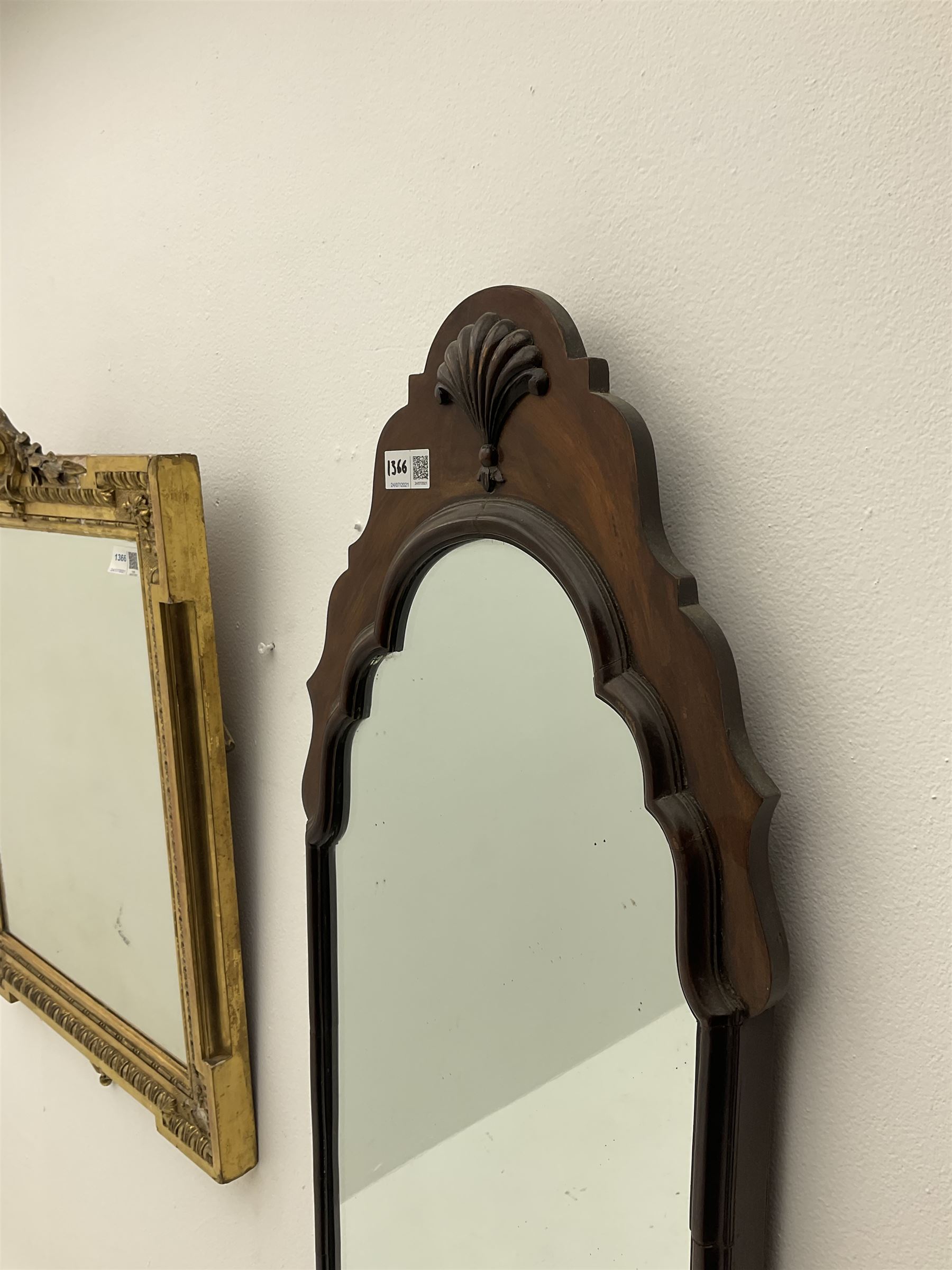 Small guilt framed mirror together with mahogany framed mirror - Image 3 of 3