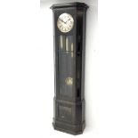 Early 20th century oak longcase clock