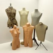 Collection of shop fitters mannequins