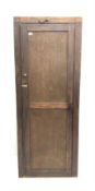 Early 20th century large stained pine school cupboard