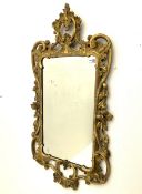 19th century giltwood wall mirror