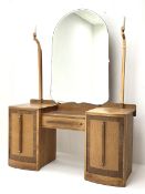 Ernest Gomme - early 20th century Art Deco oak four piece bedroom suite - comprising double wardrobe