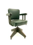 Mid 20th century adjustable swivel desk chair