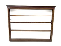 20th century oak three tier plate rack