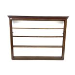 20th century oak three tier plate rack