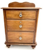 Victorian mahogany pedestal chest